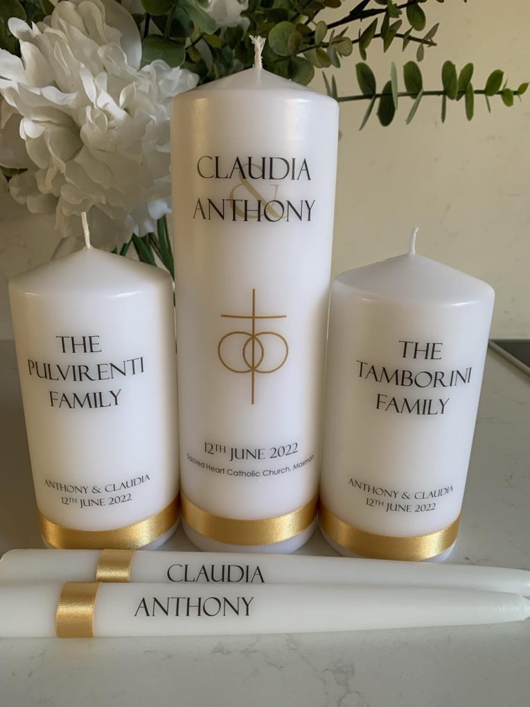 COMMITMENT WEDDING CANDLE SET
