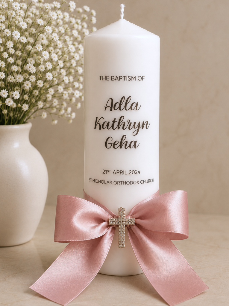ADLA BAPTISM CANDLE
