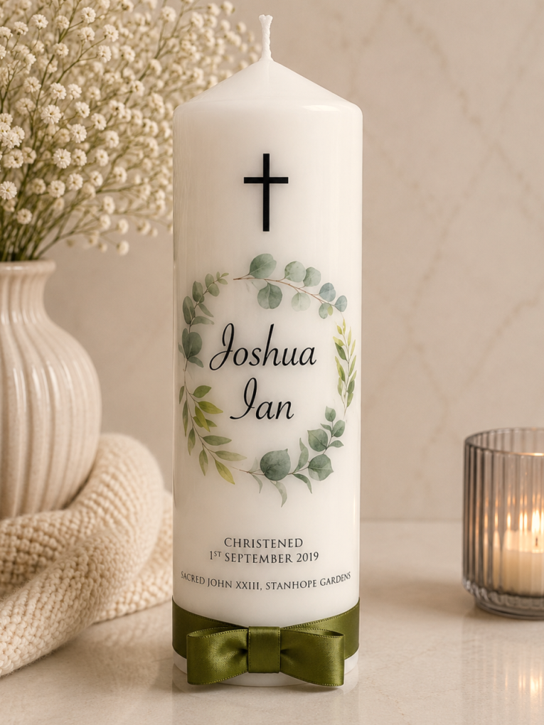 JOSHUA BAPTISM CANDLE