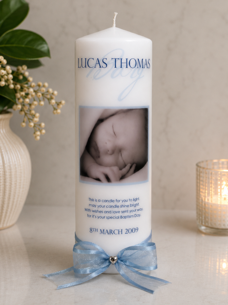 LUCAS BAPTISM CANDLE