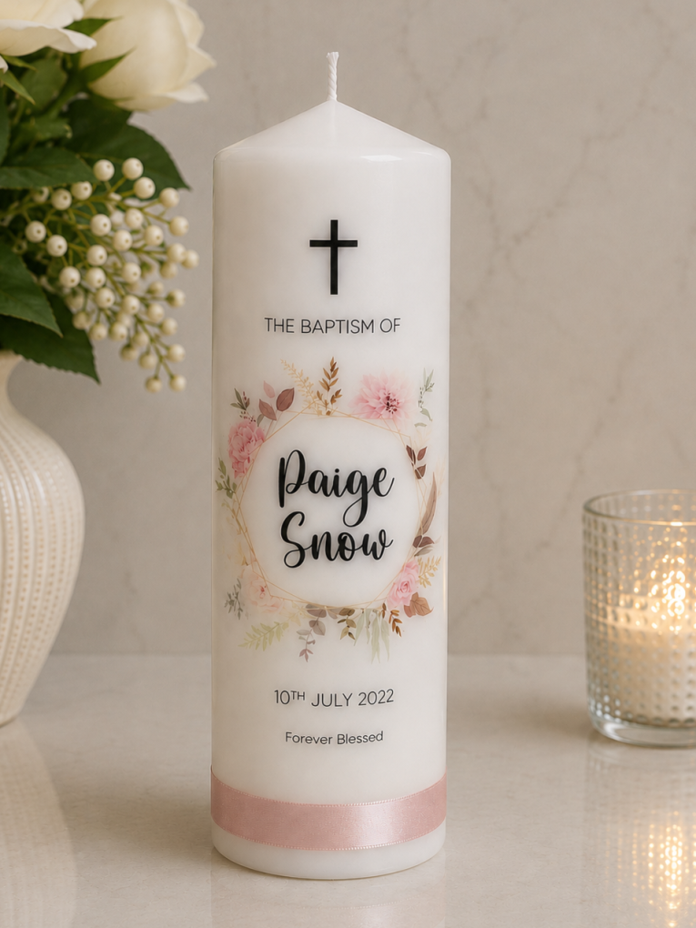 PAIGE BAPTISM CANDLE