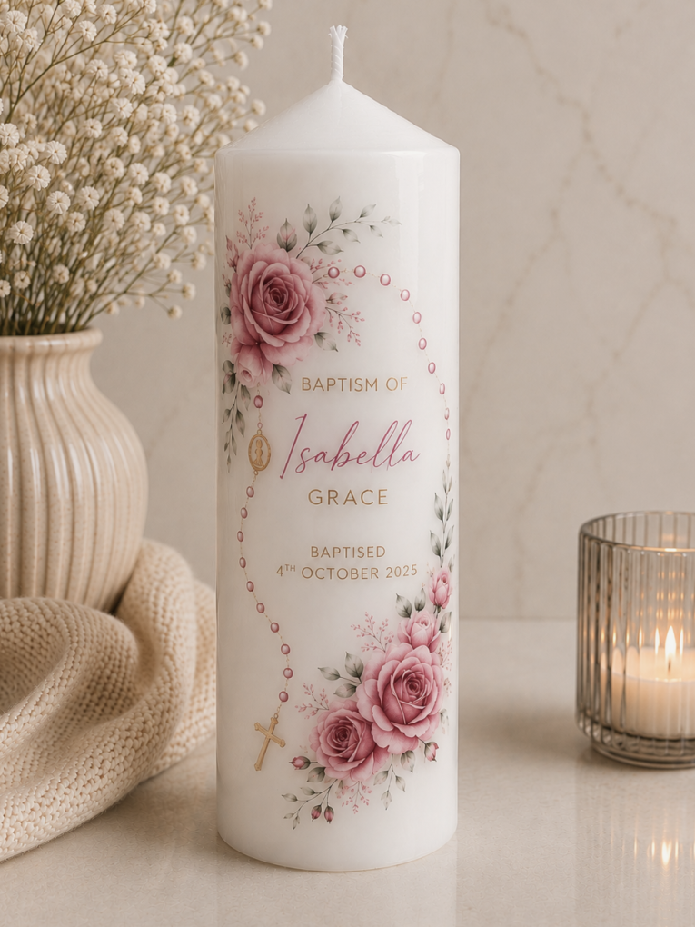 ISABELLA BAPTISM CANDLE
