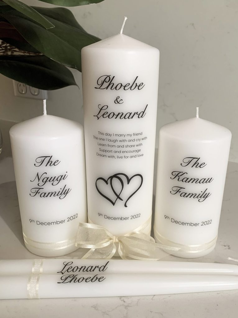 HARMONY WEDDING CANDLE SET