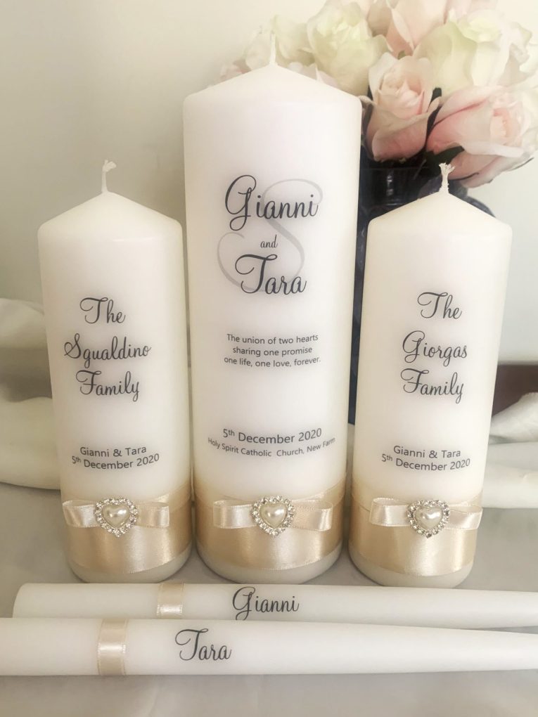 SERENE WEDDING CANDLE SET