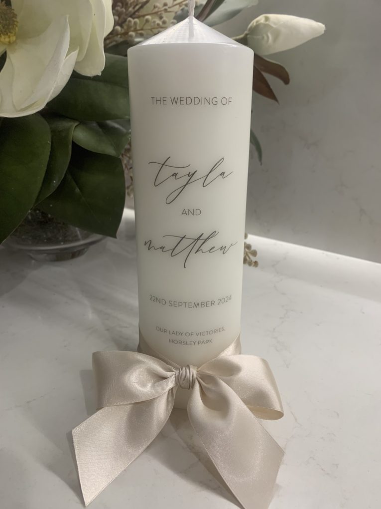 FLAMES WEDDING CANDLE