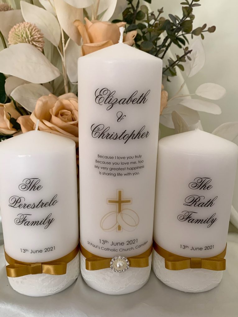 LIFETIME WEDDING CANDLE SET