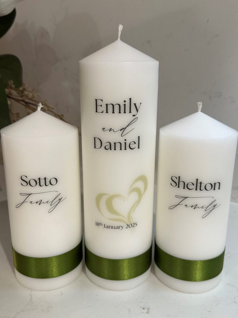 SERENITY WEDDING CANDLE SET