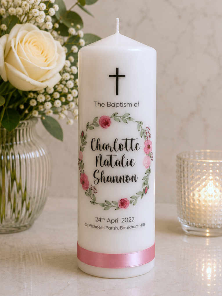 CHARLOTTE BAPTISM CANDLE