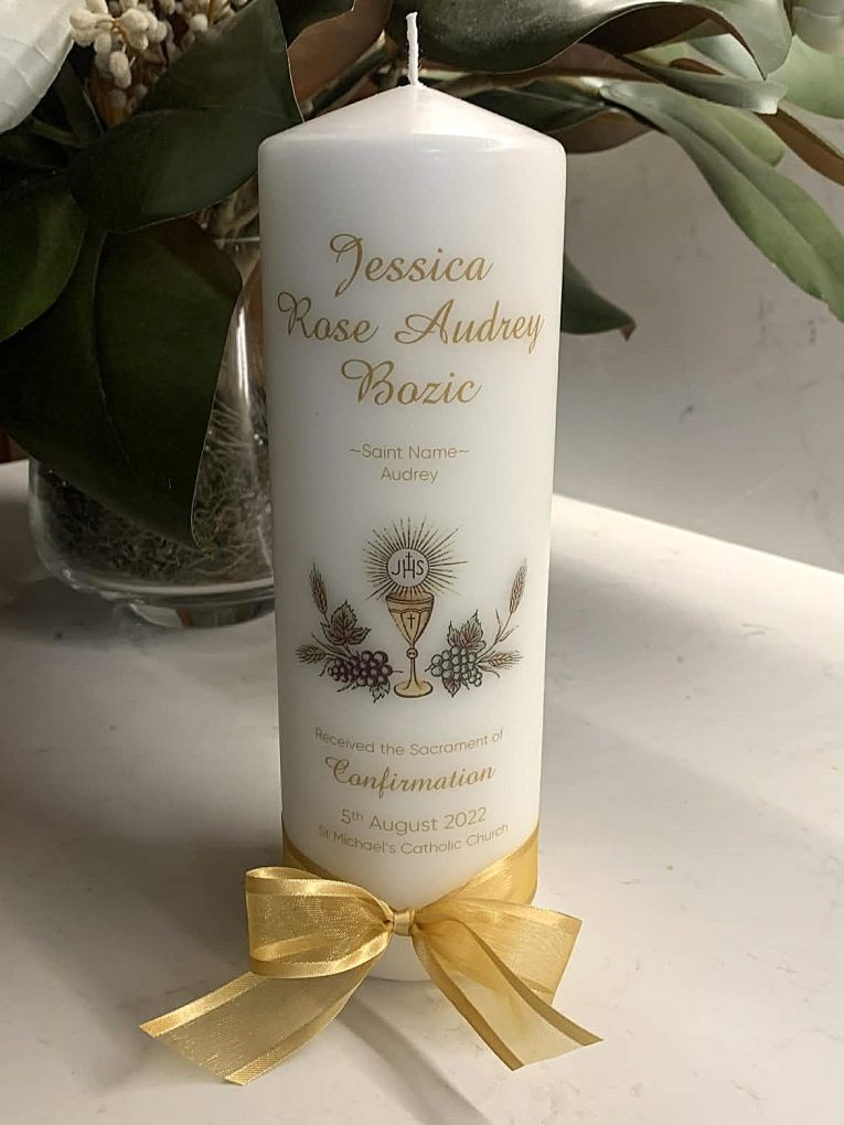 Jessica Communion Candle