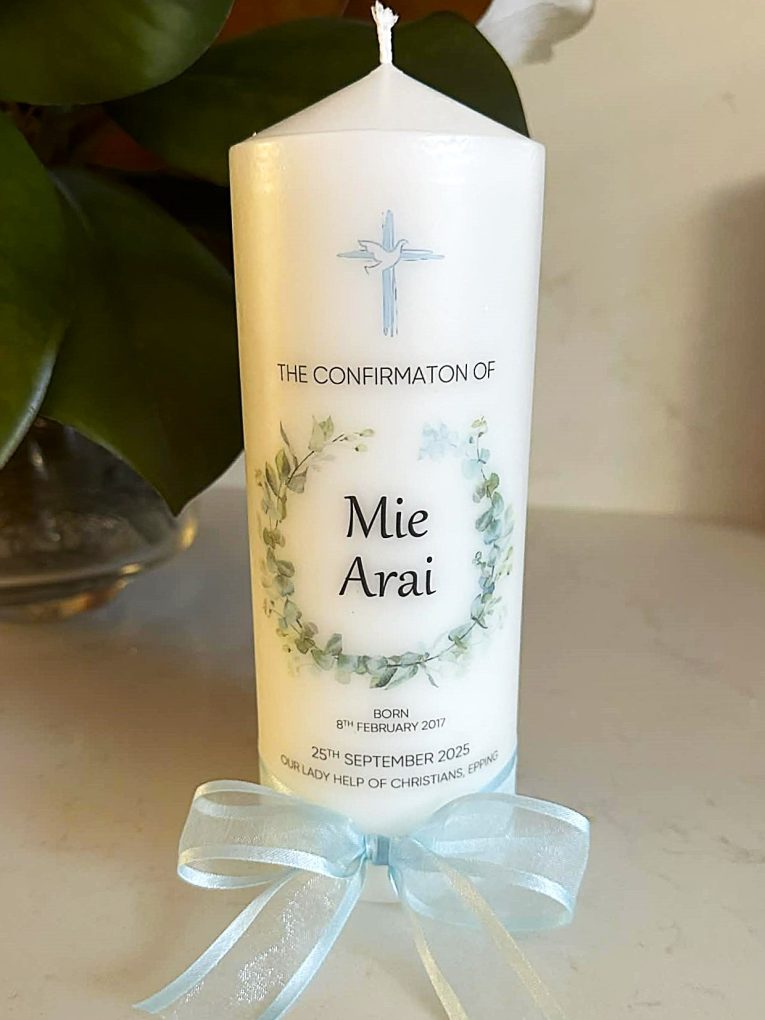 Mie Confirmation Candle