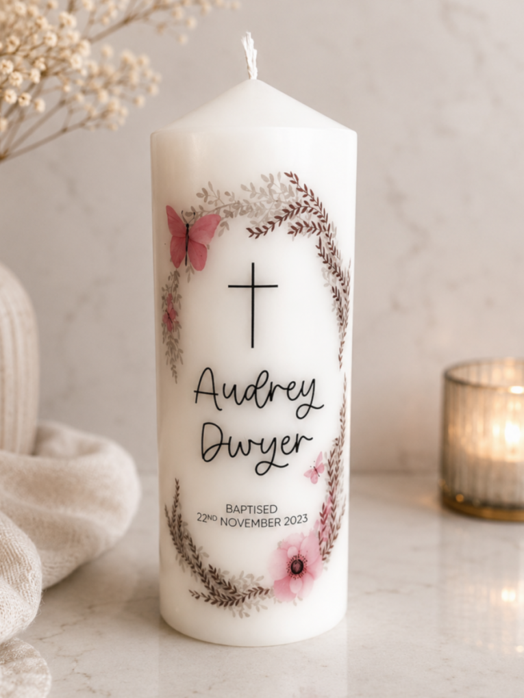 AUDREY BAPTISM CANDLE