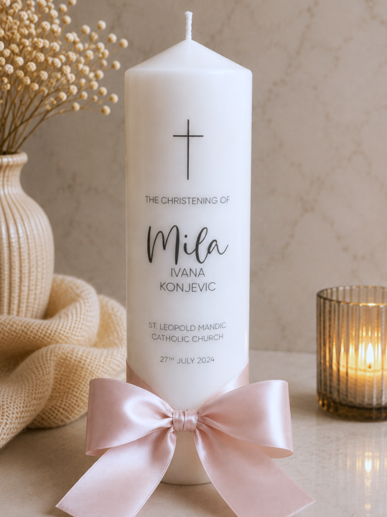 MILA BAPTISM CANDLE